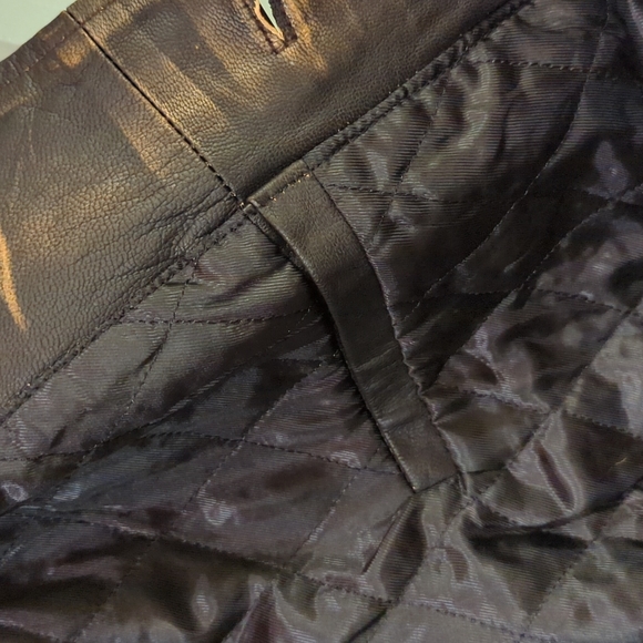 Distressed Brown Real Cowhide Leather Jacket - Picture 7 of 7